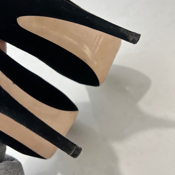 Miu Miu Calzature Donna black suede platform heels - Picture 8 of 11